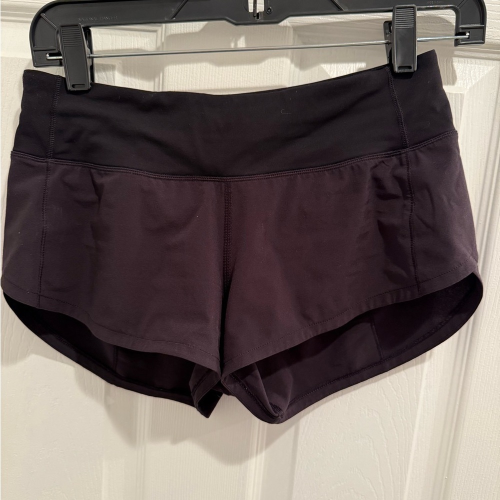 Lululemon Athletica Speed Up Lined Black Athletic Shorts